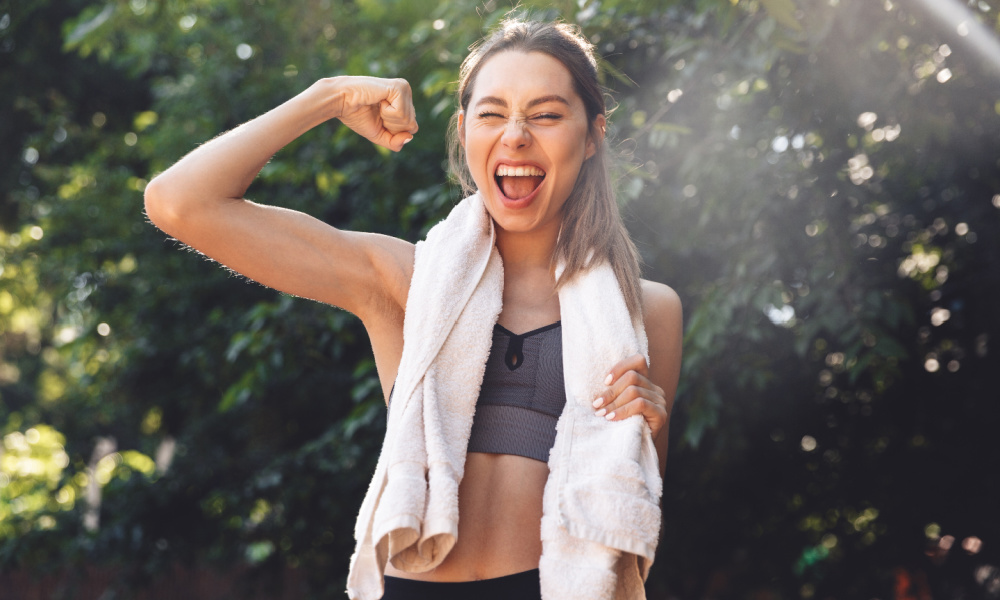 Exercise feels good and is a known booster to self-esteem.